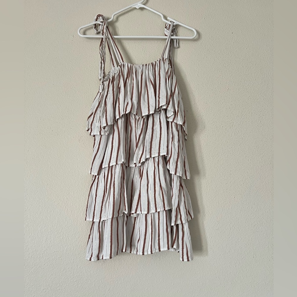 Tularosa Claudia dress in burnt orange